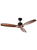 Beliani 2-tlg Deckenventilator ohne Beleuchtung ARANI in Braun/Schwarz