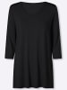 Sieh an! Longshirt in schwarz