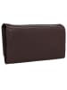 mano Donna Giulia Geldbörse Leder 19,5 cm dunkelbraun