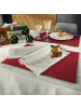 REDBEST Jacquard, Baumwollmischung Tischset 2er-Pack Snowflake in rot