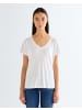 Wrangler T-Shirt Easy V Neck in Bright White