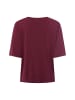 comma T-Shirt in bordeaux
