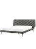 Beliani Doppelbett ESSONNE in Grau - (W) 228 x (H) 108 x (L) 219 cm