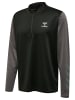 Hummel Hummel Zip Sweatshirt Hmlongrid Multisport Herren Atmungsaktiv Schnelltrocknend Nahtlosen in JET BLACK/FORGED IRON