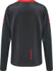 Hummel Halbreißverschluss Sweatshirt Hmlaction Damen in EBONY/FLAME SCARLET