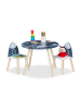 relaxdays 3-tlg. Kindersitzgruppe "Space Dino" in Bunt