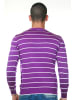 FIOCEO Pullover in violet/weiss