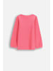 Coccodrillo Geripptes Langarmshirt in rosa