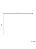 Beliani Kurzflor CALTI in Blau/Gelb/Grau - (W) 160 x (L) 230 cm