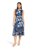 BETTY & CO Kleid in indigo weiß - 0001