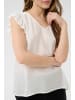 Kaffe Kurzarm-Bluse KAciara Regular fit in Chalk