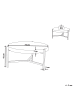 Beliani Couchtisch BONITA in Braun/Schwarz - (W) 70 x (H) 42 x (L) 70 cm