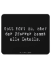 Mr. & Mrs. Panda Mousematte Spruch Pfarrer Details mit Spruch in Schwarz