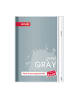 ROTH Hausaufgabenheft Unicolor für clevere Faule, Squares Grey in Grau