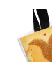 Mr. & Mrs. Panda Shopper Igel händchenhaltend Design mit Spruch in Weiß