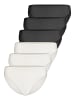 Nina von C. 6er Pack Damen Hüftslip in schwarz-champagner