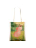 Mr. & Mrs. Panda Shopping Tasche Axolotl Tanzen Design mit Spruch in Weiß