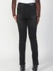 KOROSHI LANGE HOSE JEANS GLOCKE in Schwarzer Denim