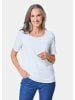 GOLDNER Knitterarmes Shirt mit Elasthan in weiß