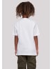 F4NT4STIC T-Shirt Schmetterling Silhouette TEE UNISEX in weiß