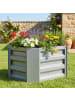 VCM  Metall Pflanzbeet Hochbeet Gartenbeet 50x40 Galdo M in Silber