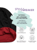 styleBREAKER Wende Beanie Mütze in Schwarz / Grau meliert