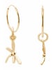 Gemshine Ohrhänger LIBELLE in gold coloured