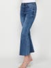 KOROSHI LANGE HOSE JEANS GLOCKE in blau