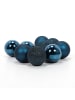 Home&Styling Collection Glas-Weihnachtskugeln, 16 Stück in Blau, (B) 20,1 x (H) 29,8 x (L) 20,1 cm