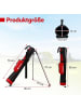 COSTWAY Golf Pencil Bag mit Ständer in Rot