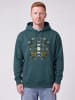 wat? Apparel Sweatshirt Moonphases & Flowers in Petrol