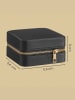 SONGMICS Schmuckkasten Gisella in Schwarz - (B)11.4 x (H)5.5 x (T)11.4 cm