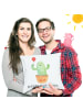 Mr. & Mrs. Panda Sofakissen Kaktus Luftballon mit Spruch in Weiß