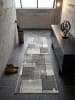 KADIMA DESIGN Teppich Niederflor Patchwork pflegeleicht Wohnzimmer Flur Esszimmer in Grau