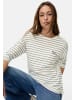 Camel Active Langarmshirt aus reiner Baumwolle in Graugrün