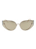 Police Frauen Sonnenbrille Katzenauge Gold