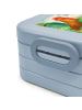 Mr. & Mrs. Panda Snack Box Hahn Korn Design mit Spruch in Blau Pastell