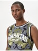 KOTON Tanktop in Khaki Gemustert
