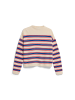 armedangels Strickpullover Merinaa in blau ecru - 0002