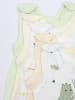 TupTam Baby Strampler mit Aufdruck Spruch 5er Pack in beige/weiß