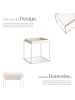 tectake Beistelltisch Cambridge 40 x 40 x 44 cm, creme