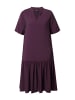 Ulla Popken Midikleid in dunkle pflaume