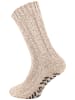 Cotton Prime® 2 Paar Norweger Woll-Strick-Socken in Braun/Beige