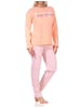 NORMANN Schlafanzug Pyjama langarm print "New York City Loving" - 65202 in apricot