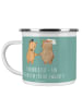 Mr. & Mrs. Panda Kaffeebecher 40. Hochzeitstag Rubinhochzeit mit... in Meeresbrise