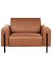 Beliani Sessel ASKIM in Braun/Schwarz - (W) 123 x (H) 79 x (L) 95 cm