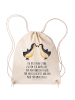 Mr. & Mrs. Panda beutelrucksack Pinguin Liebe mit Spruch in Creme