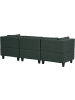 Beliani 4-tlg 3-Sitzer Sofa UNSTAD in Grün/Schwarz