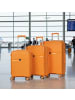 Hoffmanns Hartschalenkofferset 3-teilig - 360° Rollen & Teleskogriff in Orange