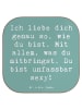 Mr. & Mrs. Panda Untersetzer für Gläser Spruch Sinnlichkeit lieb... in Meeresbrise